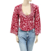 Free People On The Block Blouse Top