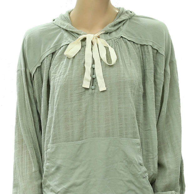 Out From Under Urban Outfitters Helena Gauze Hoodie Top