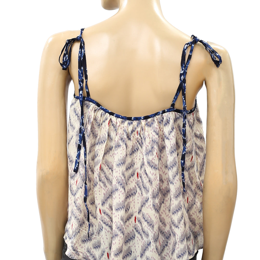 Anthropologie Printed Cami Auden Cropped Tank Top