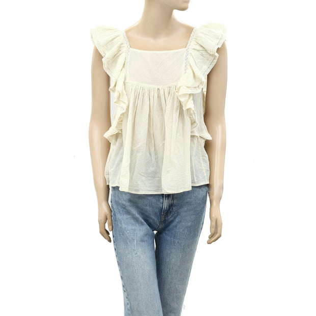Sea New York Lace Ivory Blouse Top