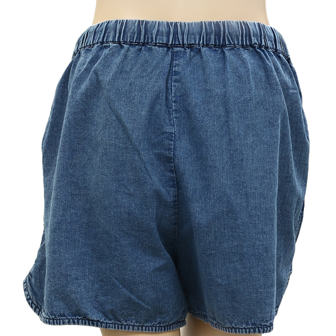 Nili Lotan Tilly Cotton Chambray Shorts