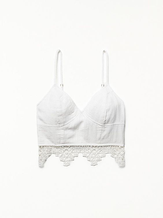 Free People FP One Geo Bralette Crop Top