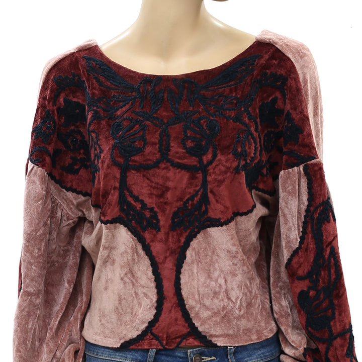 Soft Surroundings Embroidered Pullover Top