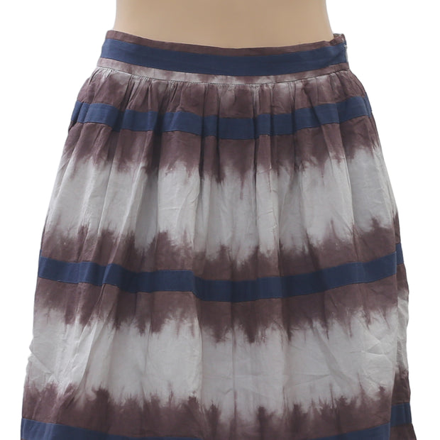 Edme & Esyllte Anthropologie Inkwell Tie & Dye Printed Mini Skirt