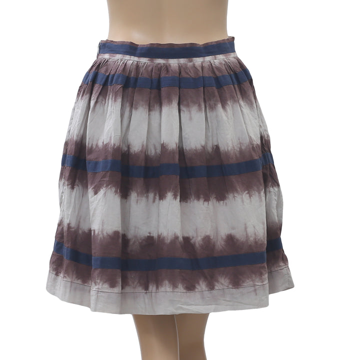 Edme & Esyllte Anthropologie Inkwell Tie & Dye Printed Mini Skirt