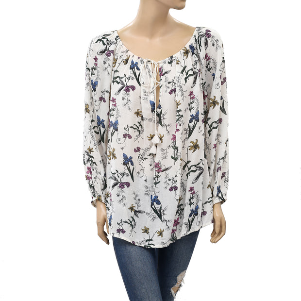 Kimchi Blue Urban Outfitters Floral Printed Blouse Top