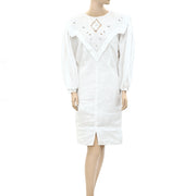 Isabel Marant Etoile Linen Elysian Long Sleeve Mini Dress