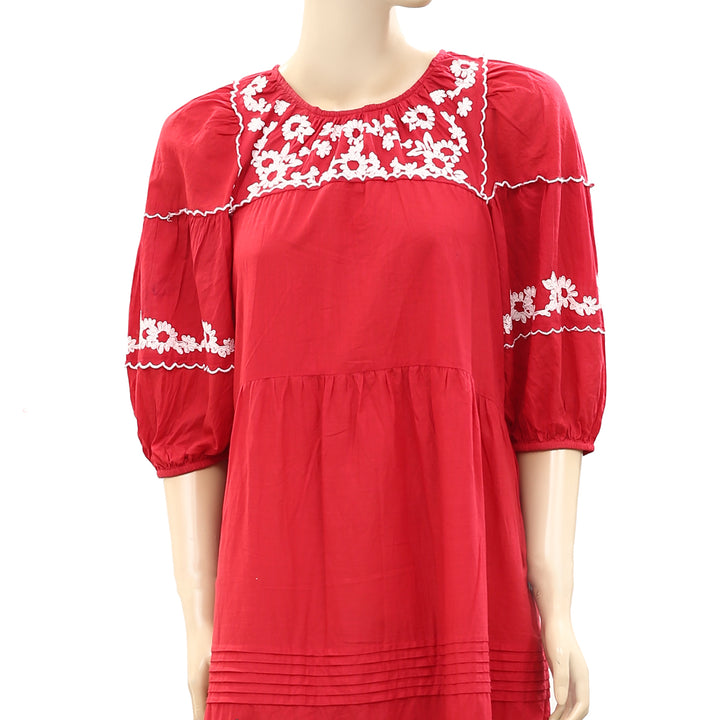 The Great Heirloom Red Midi Dress