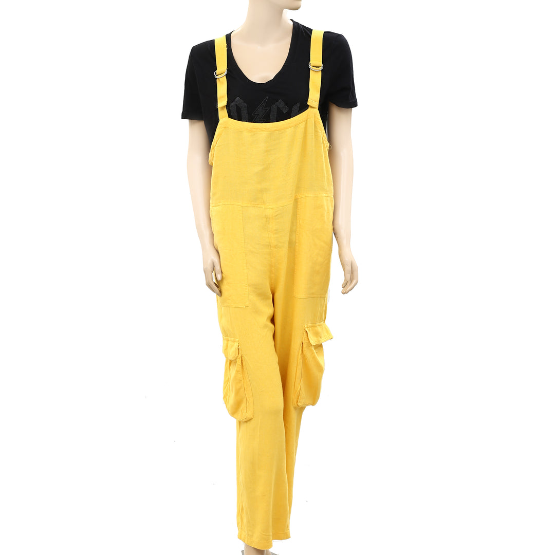 BDG Urban Outfitter Tilly Linen Utility Overall Jumpsuit