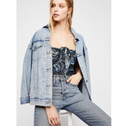 Free People FP One Sunwashed Knit Blouson Tube Top