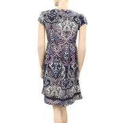 Odd Molly Anthropologie Paisley Printed Embroidered Mini Dress