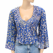 Free People On The Block Blouse Top