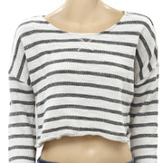 Lucky Brand Women's Striped Cropped Top