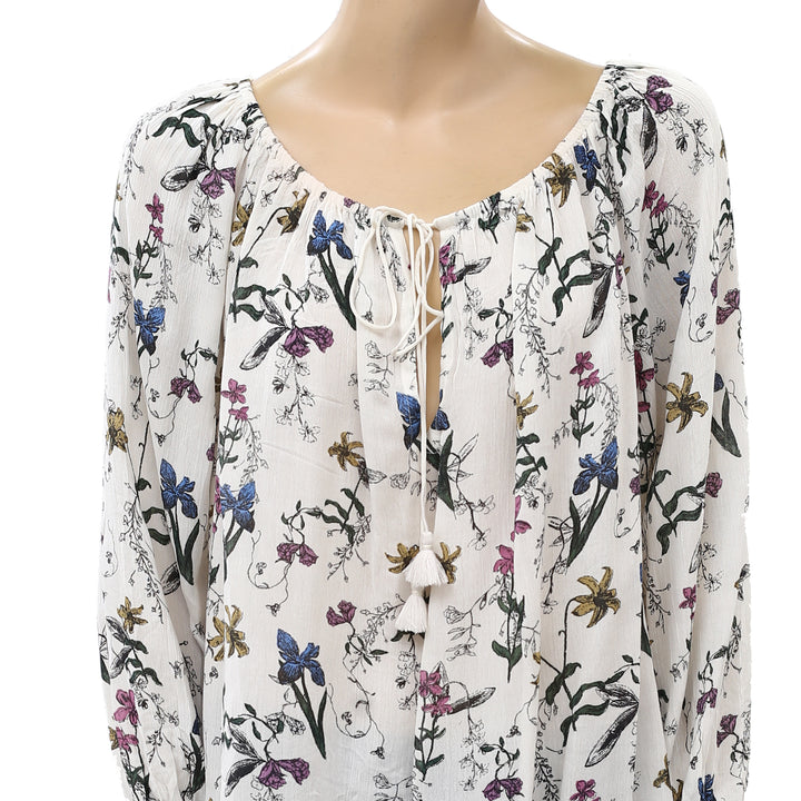 Kimchi Blue Urban Outfitters Floral Printed Blouse Top