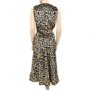 Mimi Liberte Michael Klein Animal Printed Maxi Long Dress XS