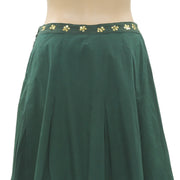 Almatrichi Sequin Embellished Embroidered Skirt