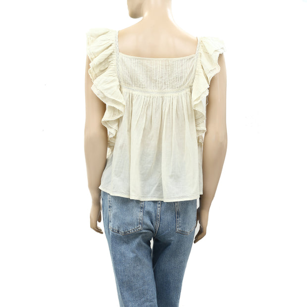 Sea New York Lace Ivory Blouse Top