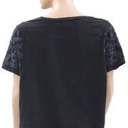Zara Trafaluc Embroidered Blouse Top