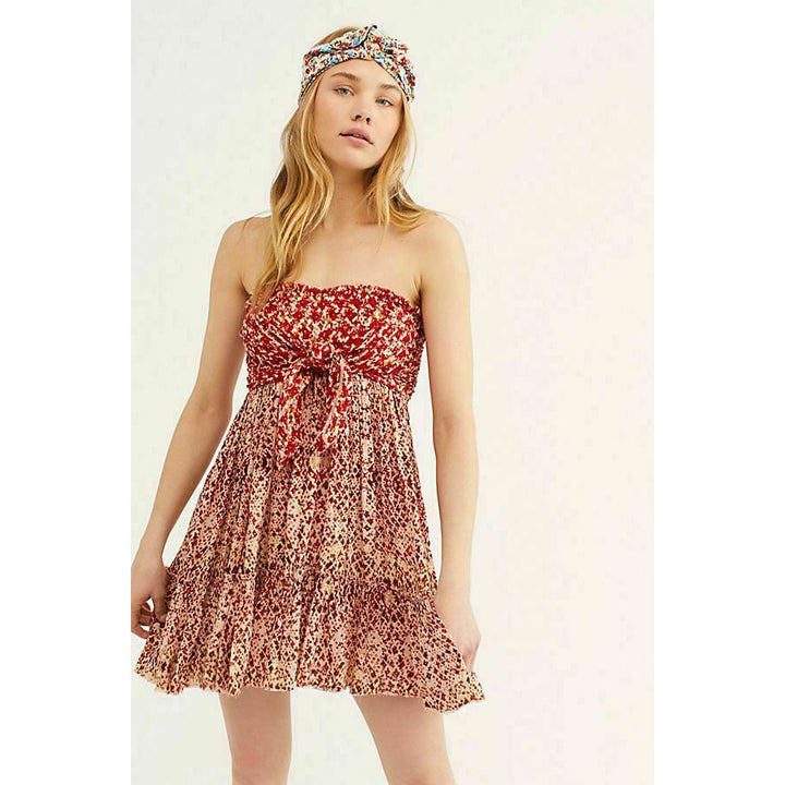 Free People FP One Bali Nights Printed Mini Dress