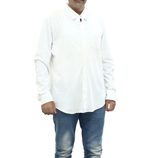 BONOBOS 修身版型纽扣白色“HAWAIIAN”男式衬衫 L