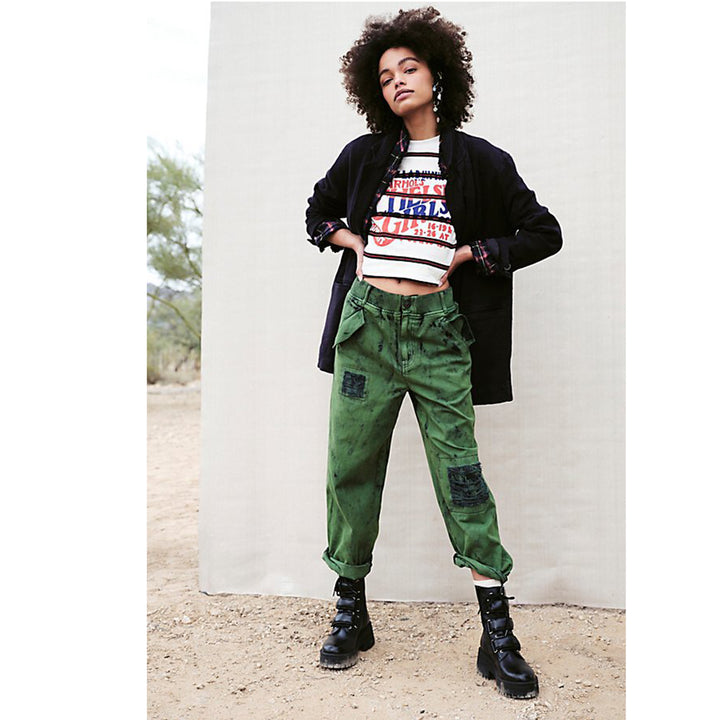 Free People Freddie Distressed Pants