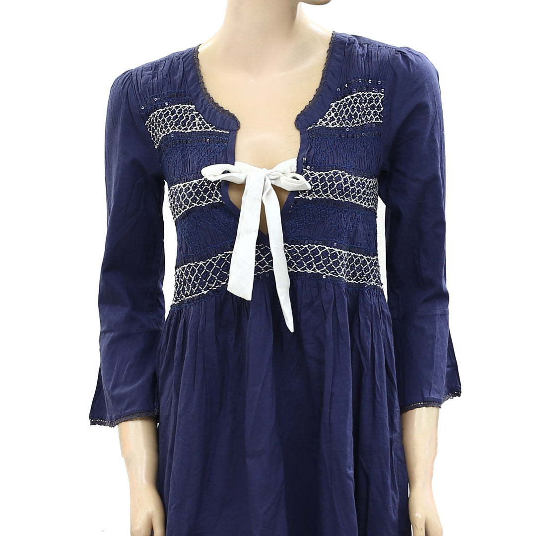 Odd Molly Anthropologie Remix Embroidered Tunic Dress XS