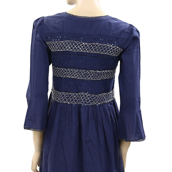 Odd Molly Anthropologie Remix Embroidered Tunic Dress XS