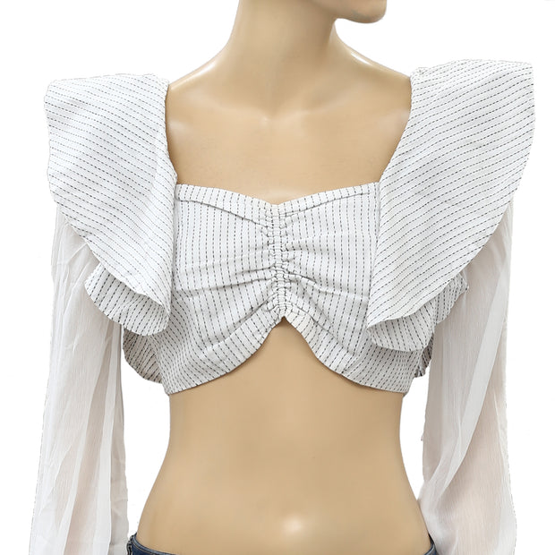 Tularosa Boswell Smocked Cropped Top