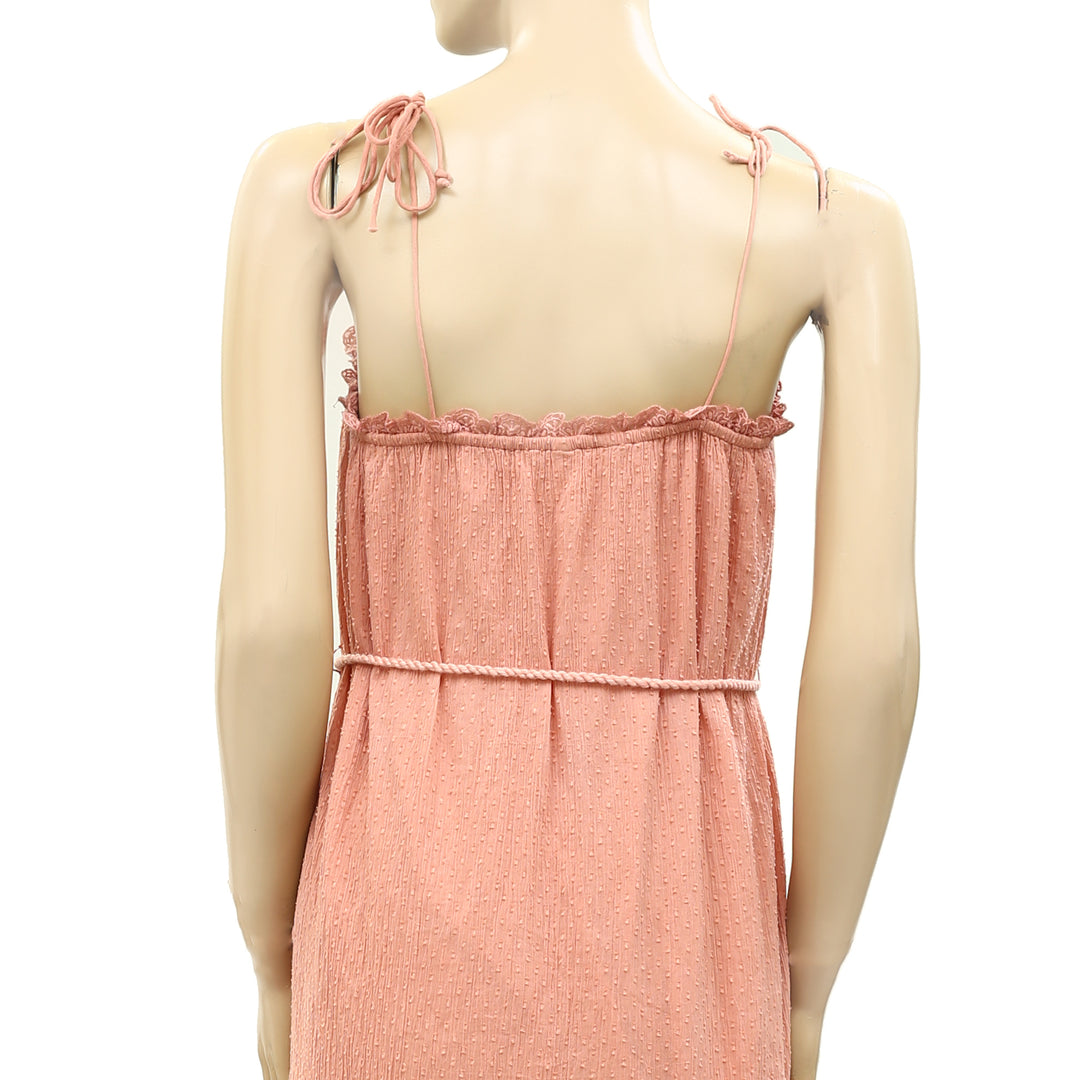 Anthropologie Dot Floral Embroidered Midi Dress White Chocolate Couture Anthropologie Dot Floral Embroidered Midi Dress White Chocolate Couture