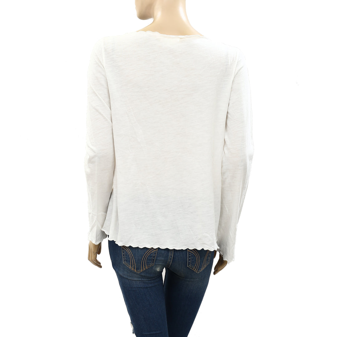 Odd Molly Anthropologie Floral Embroidered Blouse Top