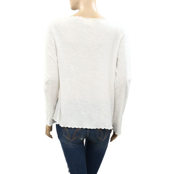 Odd Molly Anthropologie Floral Embroidered Blouse Top