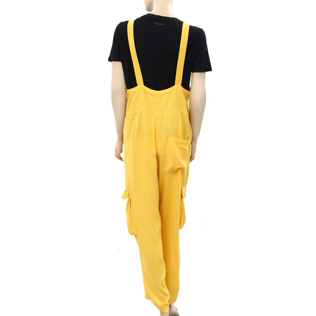 BDG Urban Outfitter Tilly Linen Utility Overall Jumpsuit