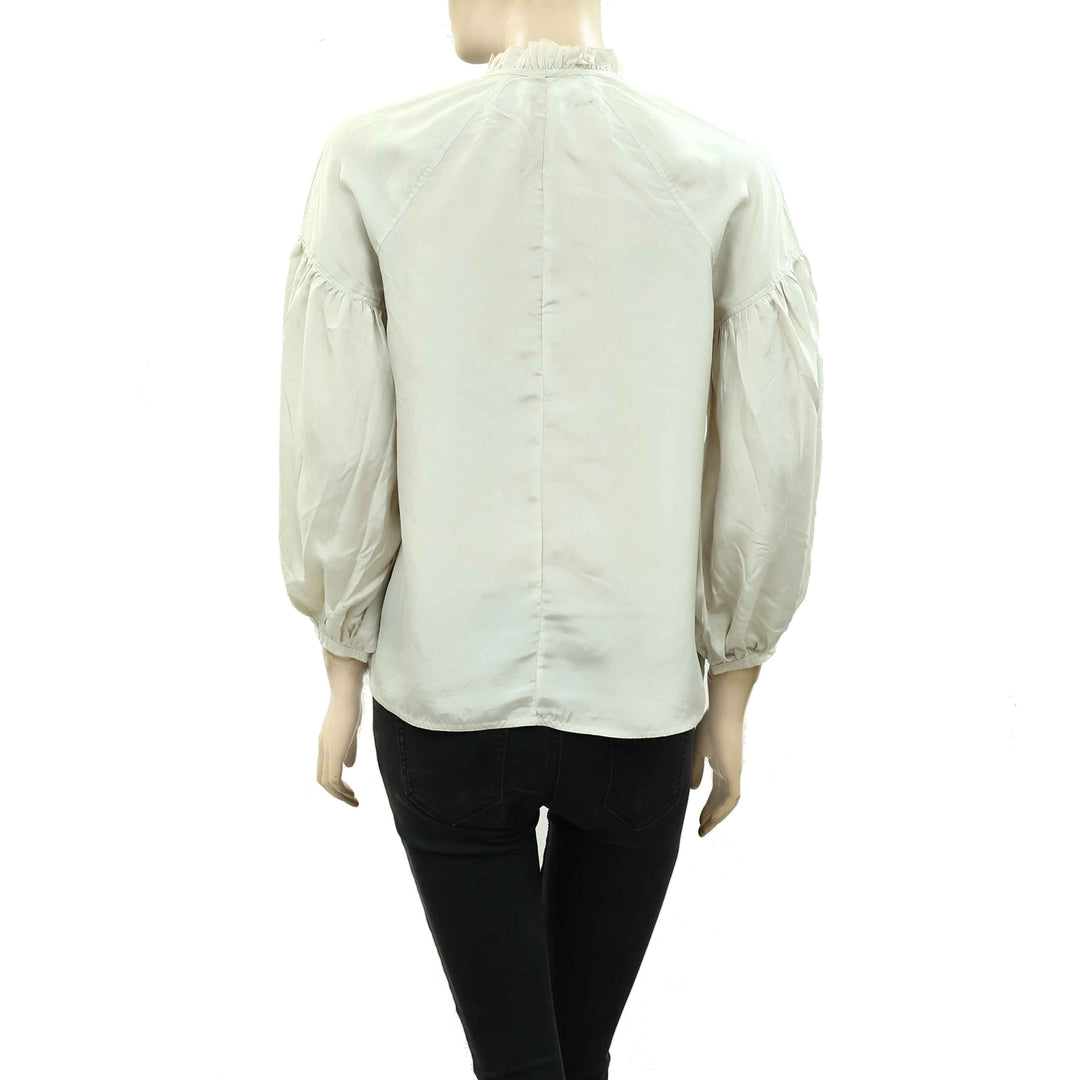 Etoile Isabel Marant Solid Silk Blouse Top