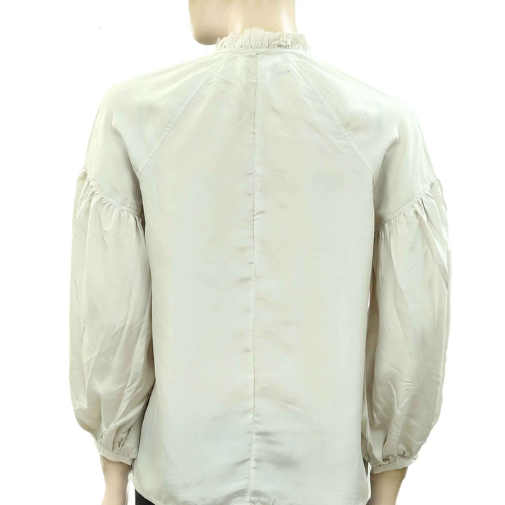 Etoile Isabel Marant Solid Silk Blouse Top