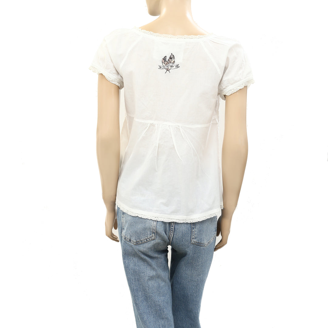 Odd Molly Anthropologie No limit Blouse Top