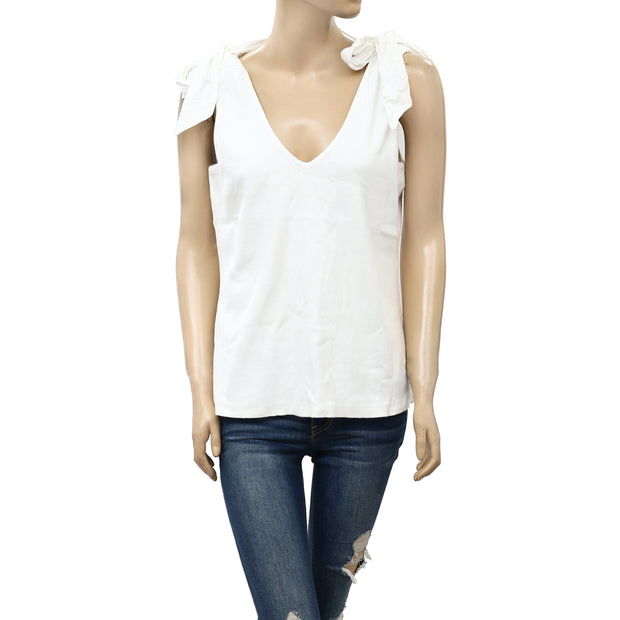 Maeve Anthropologie Bow Tie Tank Blouse Top