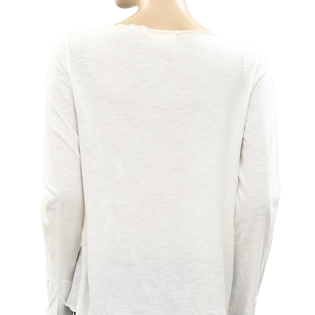 Odd Molly Anthropologie Floral Embroidered Blouse Top