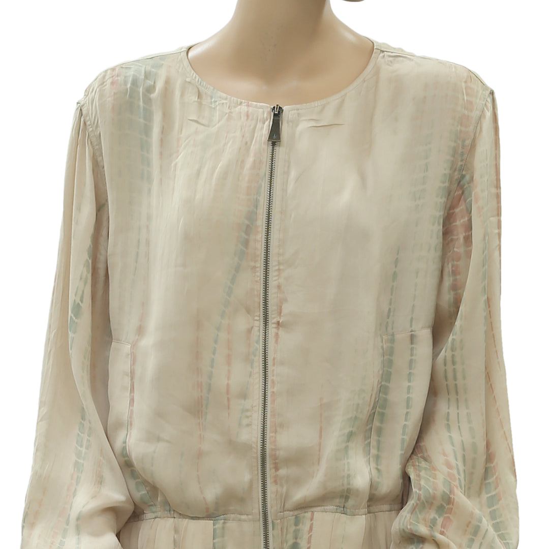 Frye x Anthropologie Drapey Tie-Dye Print Mandira Jacket Top XL