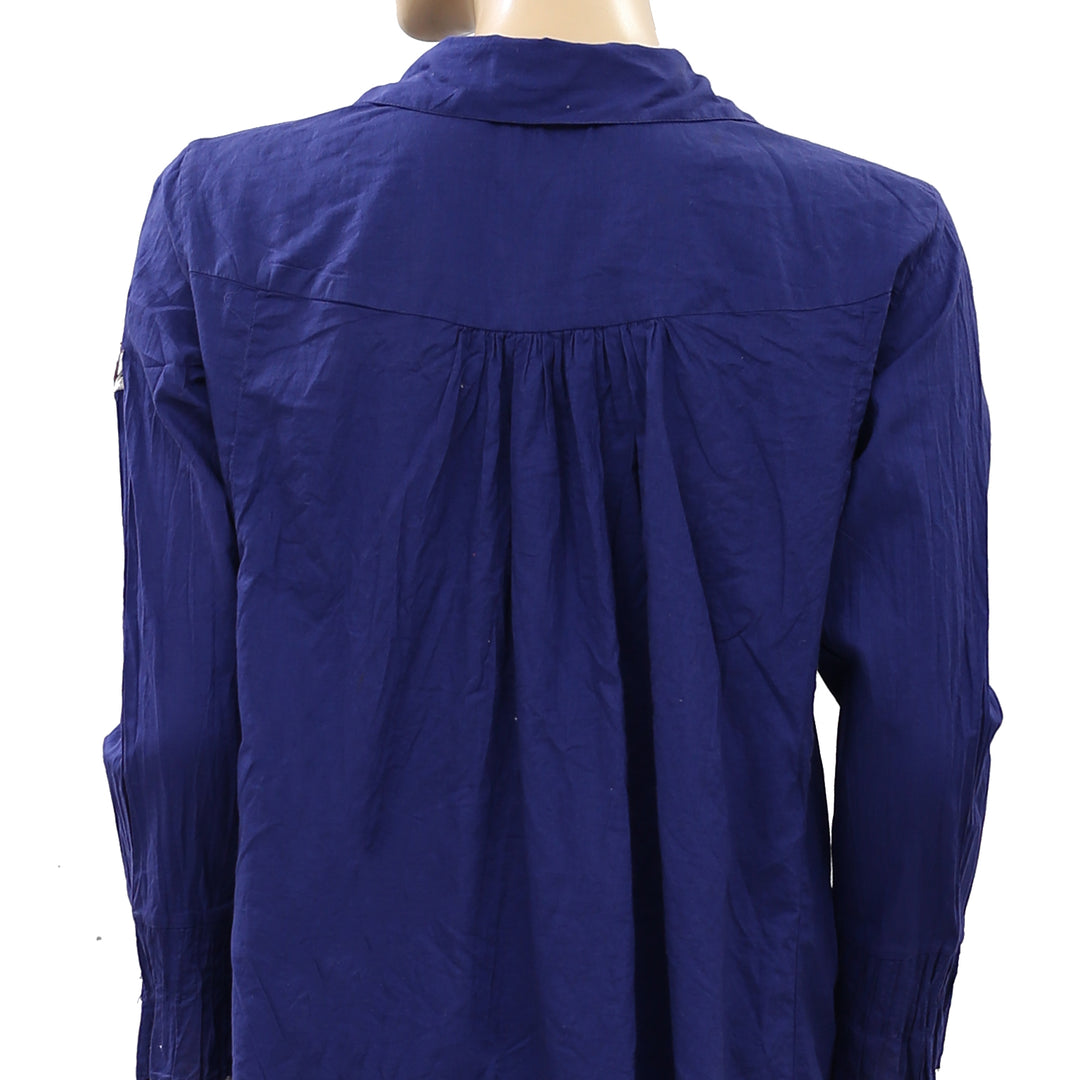 Odd Molly Anthropologie Be The Music Embroidered Tunic Top