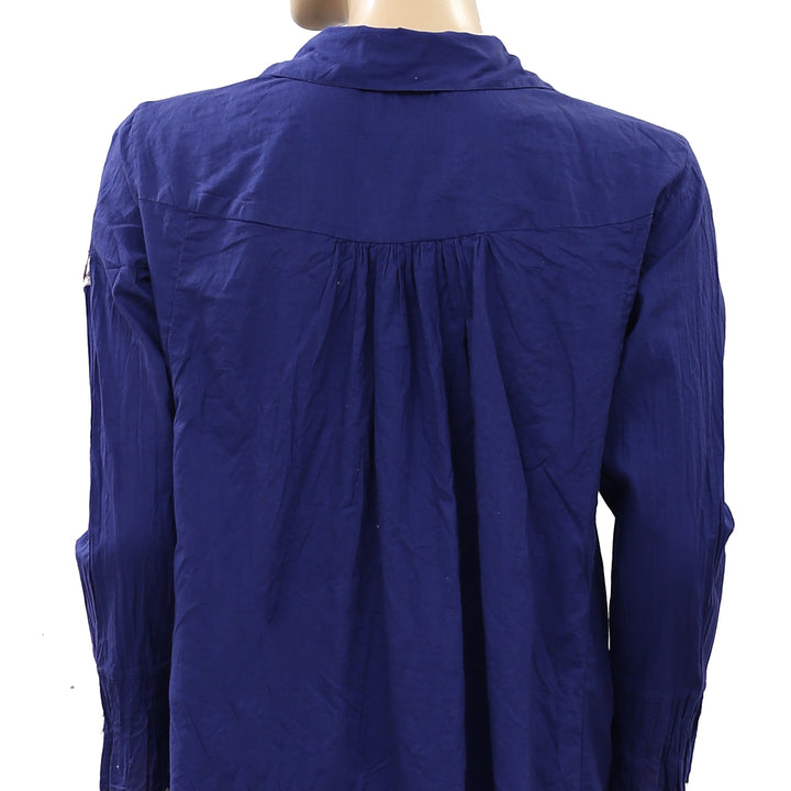 Odd Molly Anthropologie Be The Music Embroidered Tunic Top