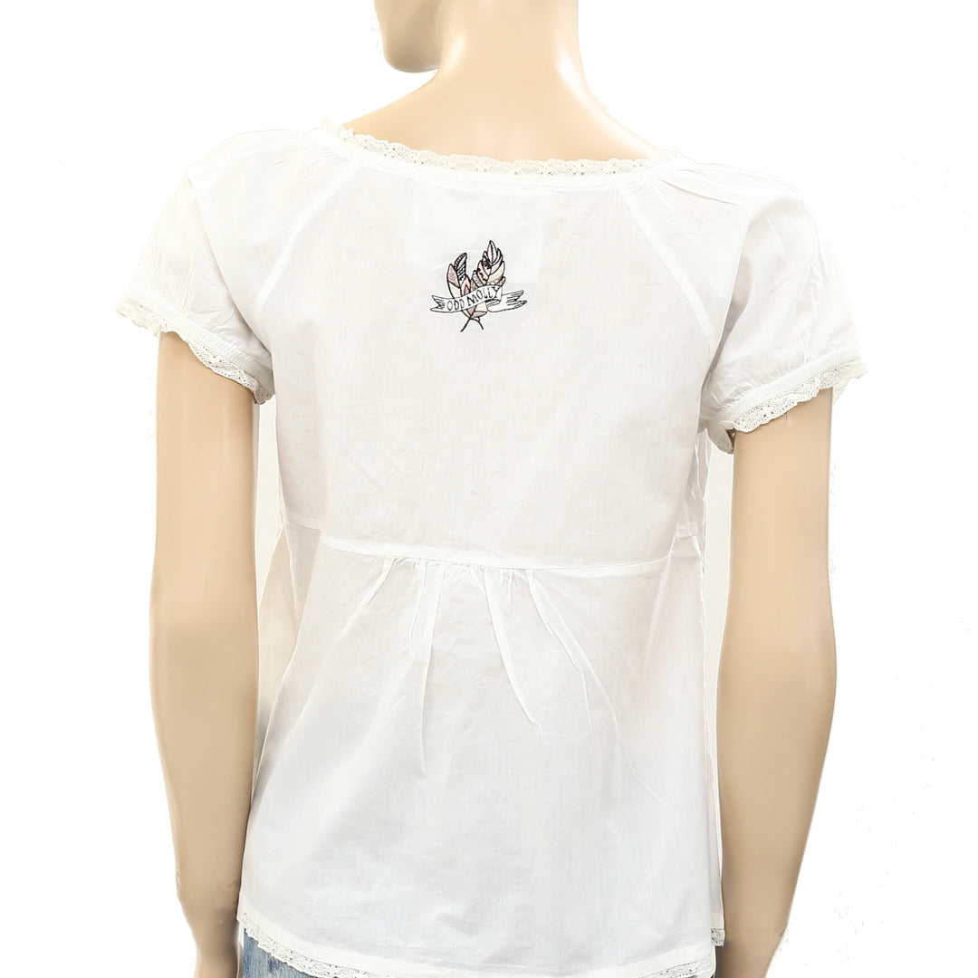 Odd Molly Anthropologie No limit Blouse Top