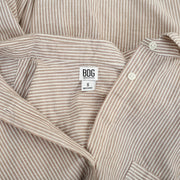 BDG Urban Outfitters Tan Sadie Stripe Boyfriend Shirt Top