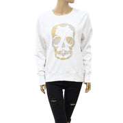 Zadig & Voltaire Upper Skull Glitter Sweatshirt Top