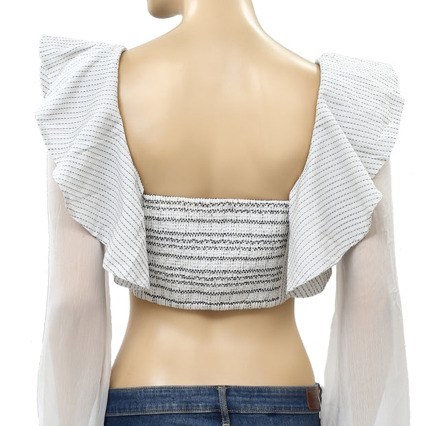 Tularosa Boswell Smocked Cropped Top