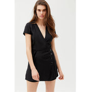 Urban Outfitters Missy Surplice Button-Front Romper Dress