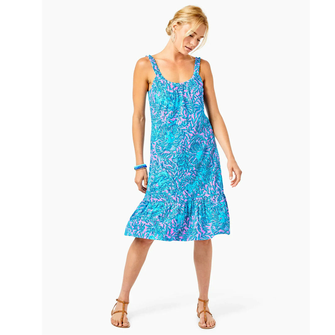 Women's Collins Tank Dress in Blue | Size 2X-Small - Lilly Pulitzer Women's Collins Tank Dress in Blue | Size 2X-Small - Lilly Pulitzer