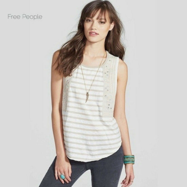 Free People 穿你的闪亮衬衫上衣 S