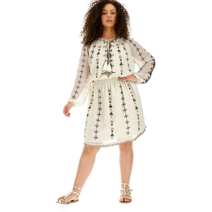 Joanna Hope Sequin Embellished Blouson Dress