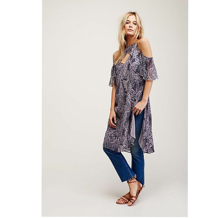 Free People Wild & Free Printed Tunic Top