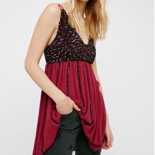 Free People Glitter Girl Mini Dress XS